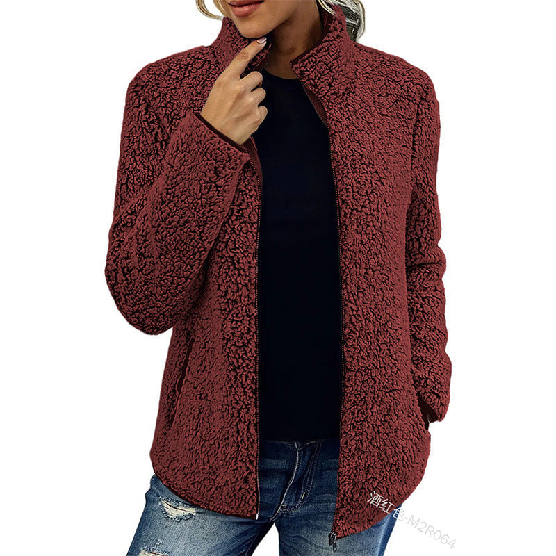 Damen Fleecejacke mit wunderbar weichem Material und stylischem Reißverschluss