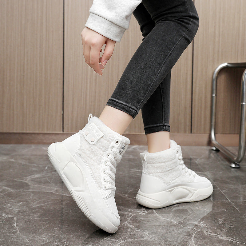 Damen High-Top Sneakers mit isolierendem Innenfutter und rutschfester Sohle