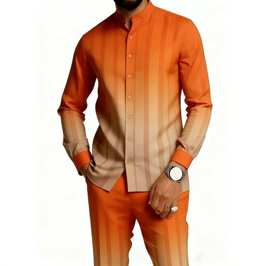 Herren Elegantes Langarmhemd mit einzigartigem Strukturmuster Shop Nory