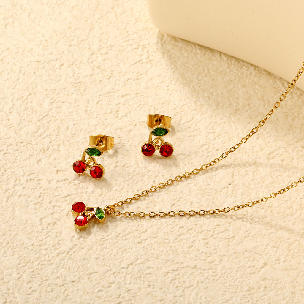 Damen Schmuckset mit glänzendem Sternenanhänger und passenden Ohrsteckern Shop Nory