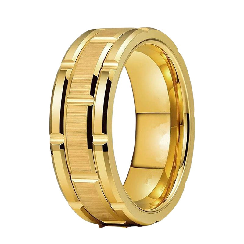 Herren Ring mit modernem, strukturiertem Oberflächenfinish Shop Nory