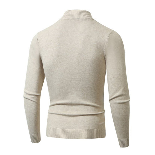Herren Schmal geschnittener Feinstrick‑V‑Neck-Pullover mit Rippbund und atmungsaktiver Baumwollmischung Shop Nory
