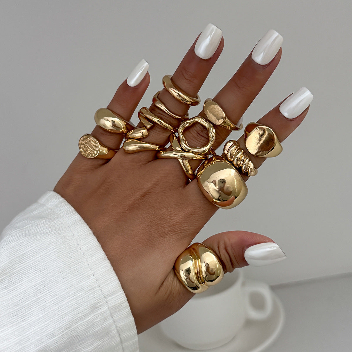 Damen Designer Schmuck Ringe Set Shop Nory