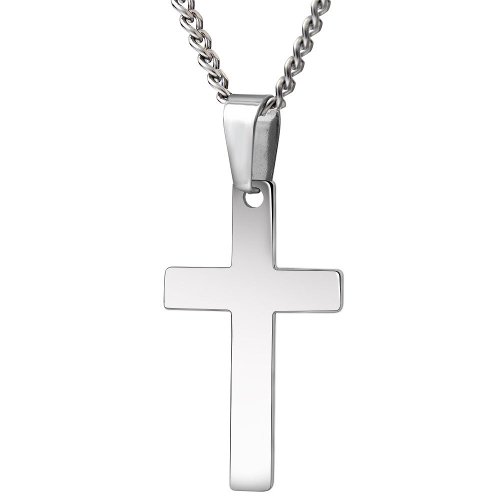 Damen Halskette mit modernem Kreuzanhänger aus hochwertigem Edelstahl Shop Nory