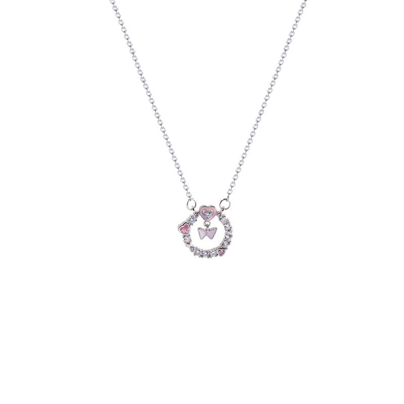 Damen Halskette mit filigranem Anhänger und funkelnden Zirkonia Shop Nory
