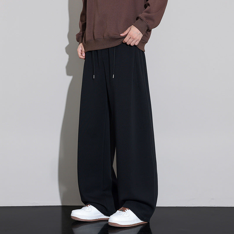 Herren Weit geschnittene Jogginghose mit Tunnelzug und fließendem Jersey-Qualität Shop Nory