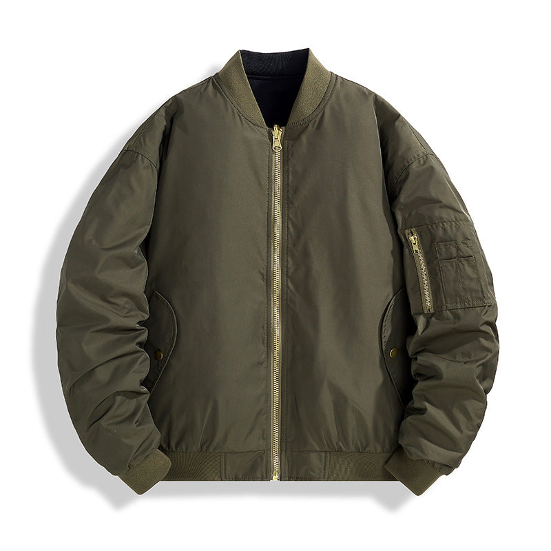 Herren Modische Bomberjacke mit Stehkragen Shop Nory
