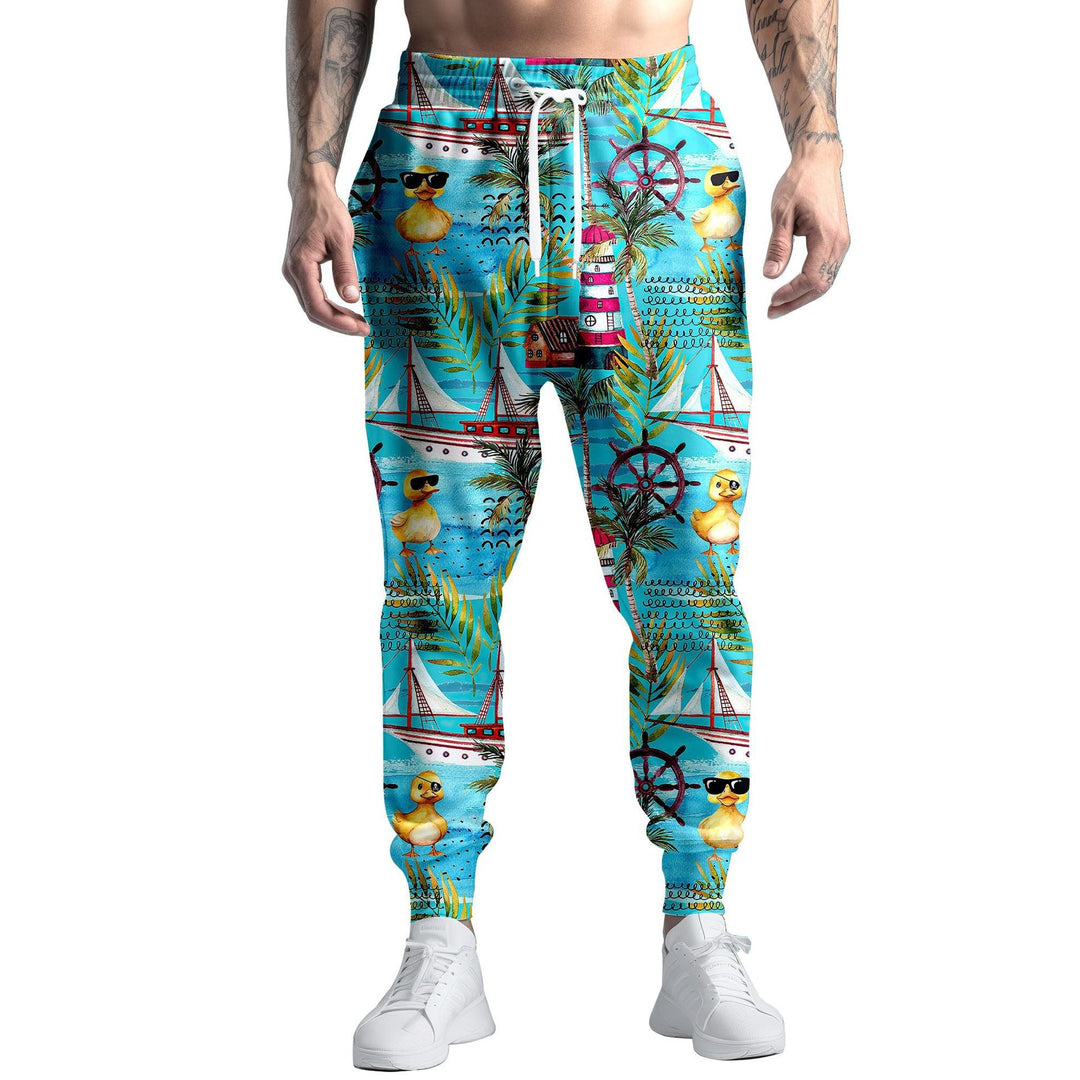 Herren Sportliche Jogginghose mit kreativem Mustermix Shop Nory
