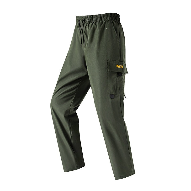 Herren Leichte Utility‑Cargohose mit elastischem Bund, Tunnelzug & seitlicher Klappentasche Shop Nory