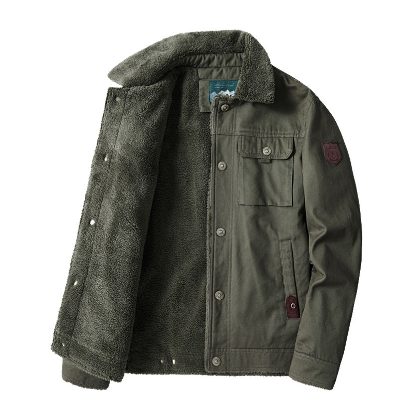 Herren Warm gefütterte Utility-Jacke Shop Nory