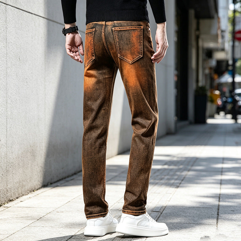 Herren Slim-Fit Jeans mit modischem Used-Look Shop Nory
