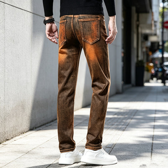 Herren Slim-Fit Jeans mit modischem Used-Look Shop Nory