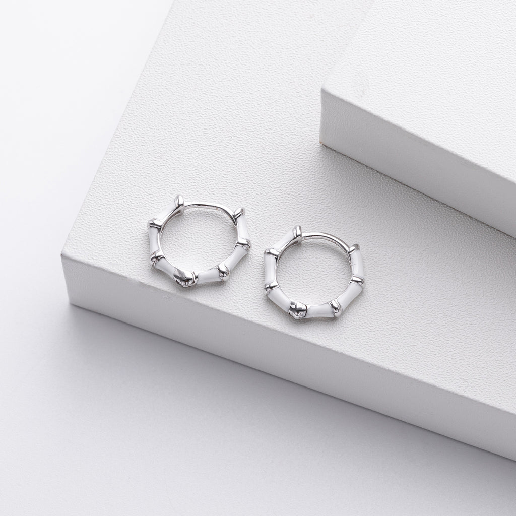 Damen Ohrstecker im modernen Bambusdesign Shop Nory