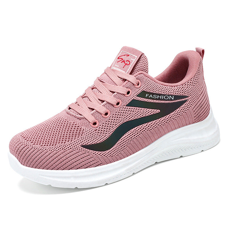 Damen Leichte und atmungsaktive Freizeitsneaker mit elastischem Schaft