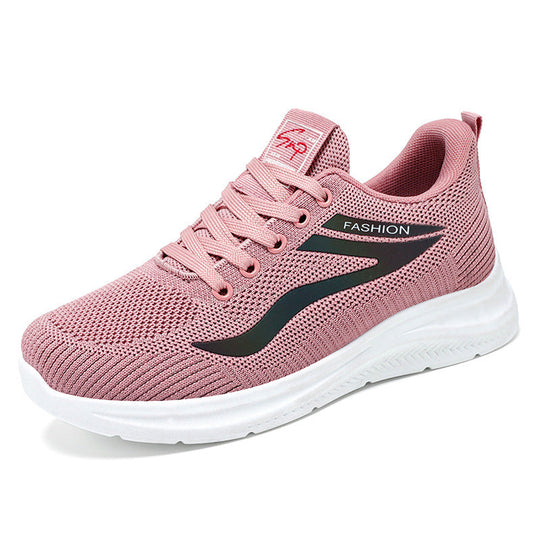 Damen Leichte und atmungsaktive Freizeitsneaker mit elastischem Schaft