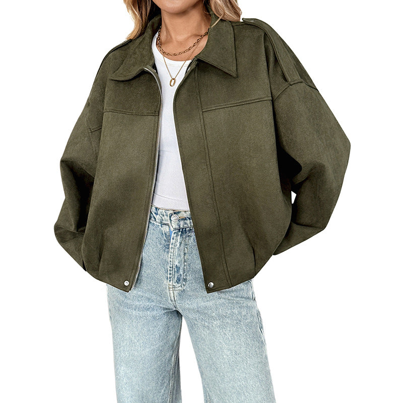 Damen Trendige Overshirt Jacke Shop Nory
