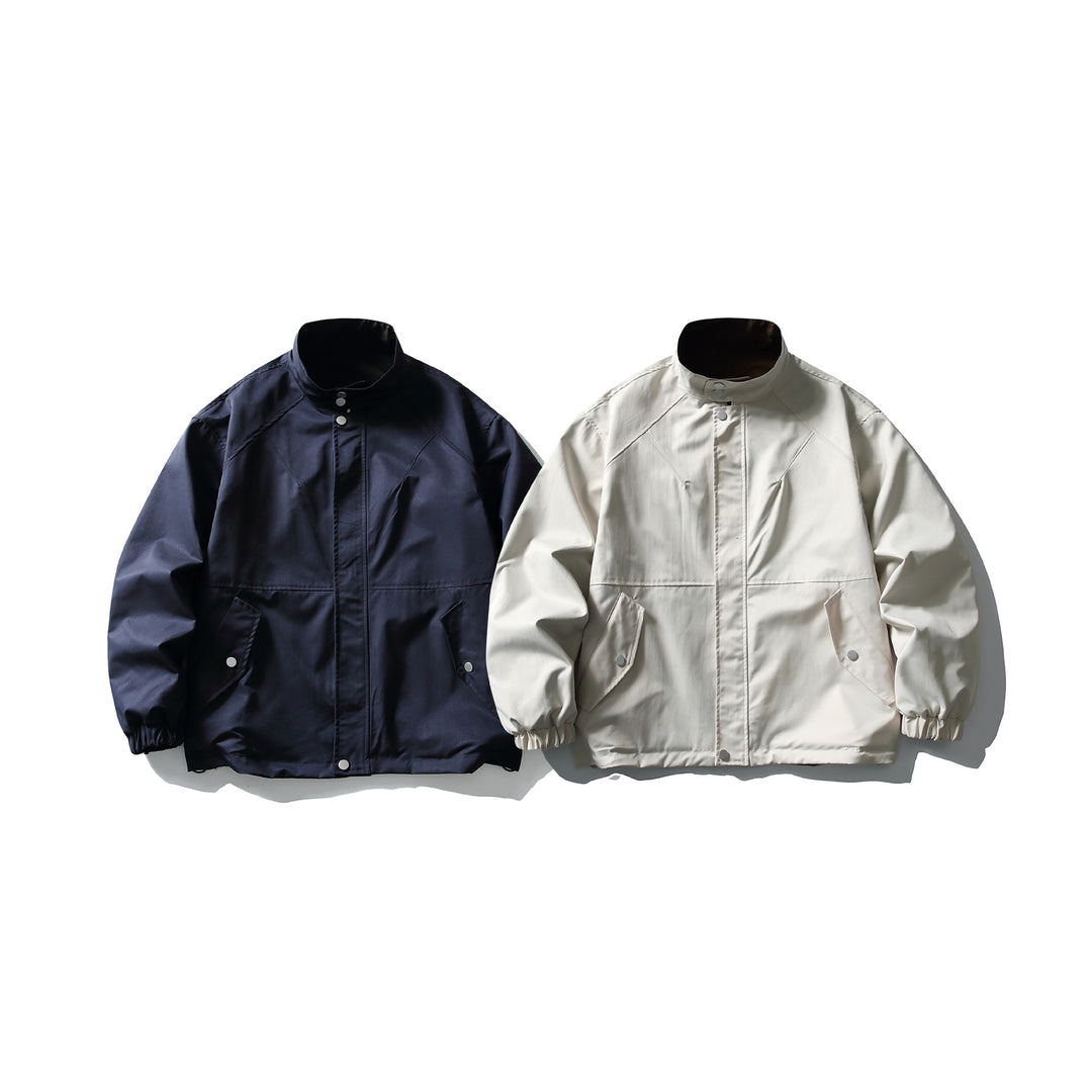 Unisex Leichte wind- und wasserabweisende Oversize‑Boxy‑Jacke mit Stehkragen und elastischem Saum Shop Nory