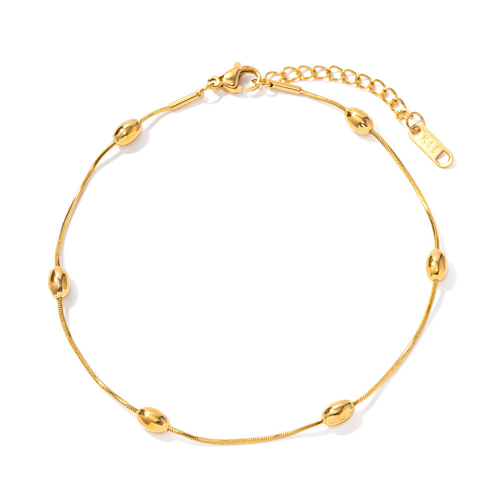 Damen Armband mit bunten Perlen und edlen Goldakzenten Shop Nory