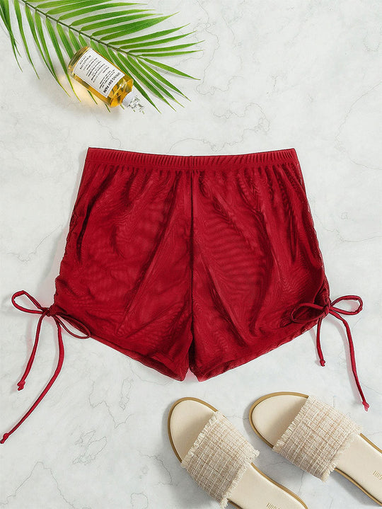 Damen Badeshorts mit seitlichen Raffungen Shopnory