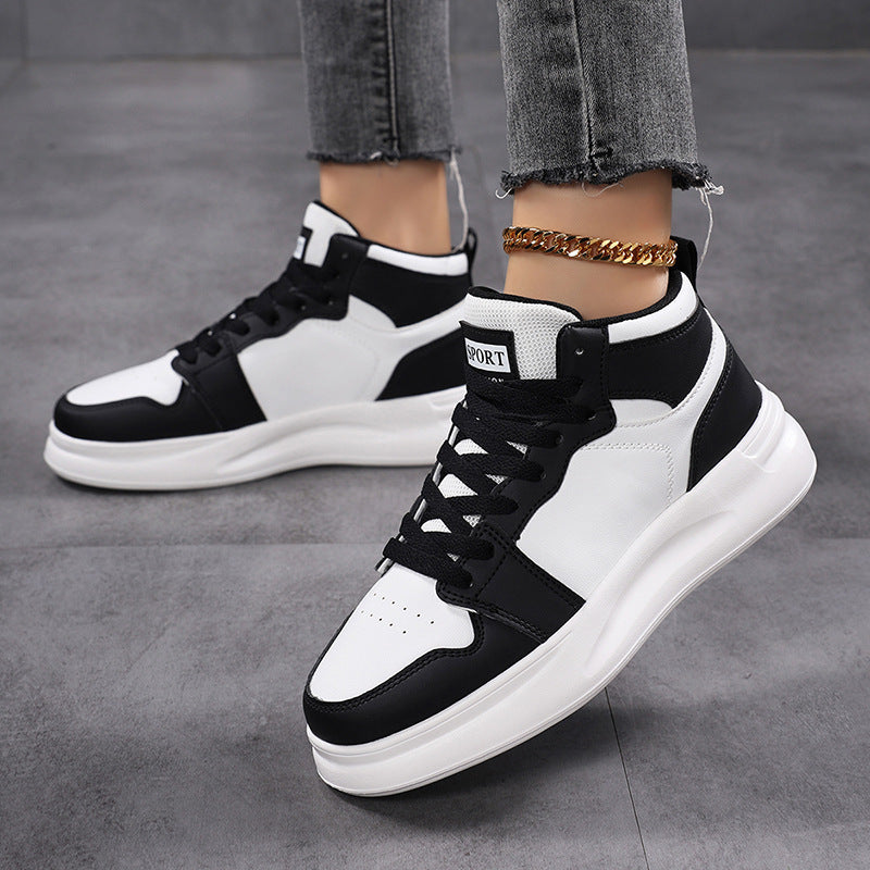 Damen Sportliche High-Top Sneakers mit atmungsaktivem Obermaterial und dämpfender Sohle Shopnory