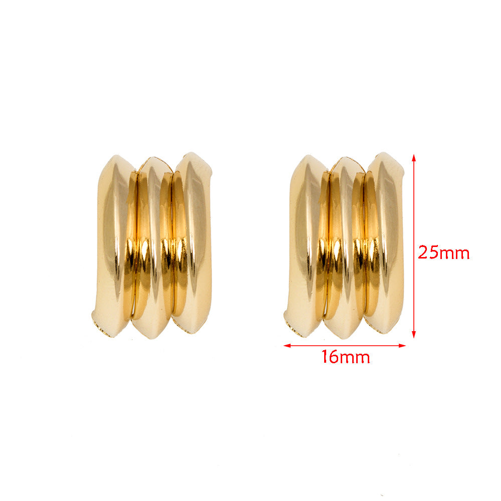 Damen Ohrringe aus hochwertigem Edelstahl mit verspieltem Kettendesign Shop Nory