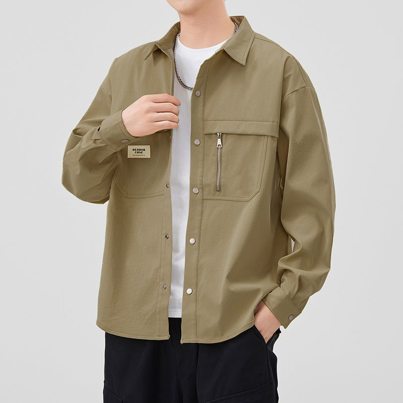 Herren Modische Utility-Jacke mit praktischen Taschen Shop Nory