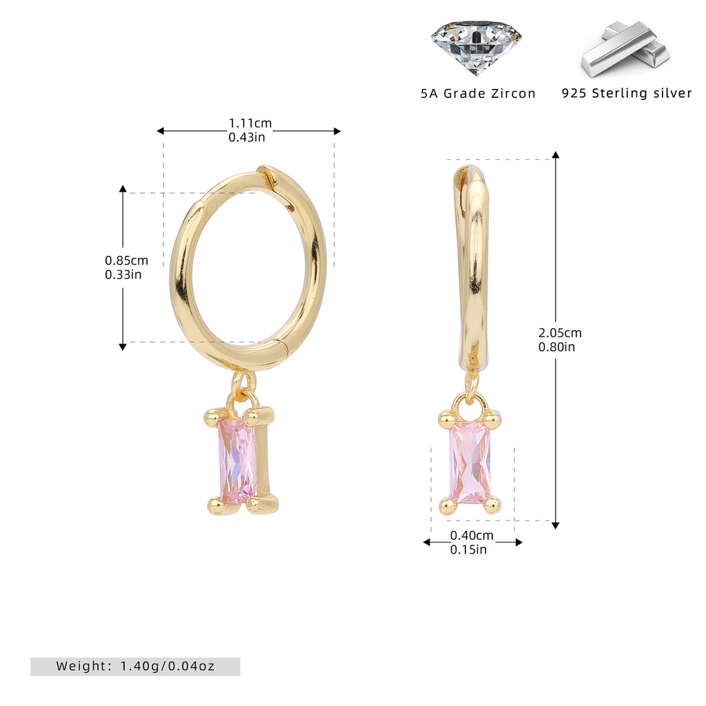 Damen Ohrhänger mit verführerischem Zirkonanhänger aus hochwertigem 925 Sterling Silber Shop Nory