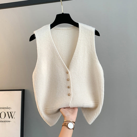 Damen Elegante Wollen Strickweste Shop Nory