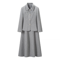 Jacke+Rock-Set - Grau