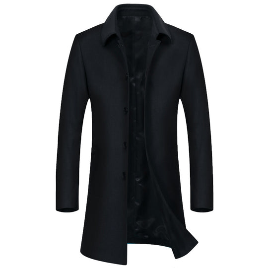 Herren Moderner Business-Mantel mit leichtem Thermofutter und geradem Schnitt Shop Nory