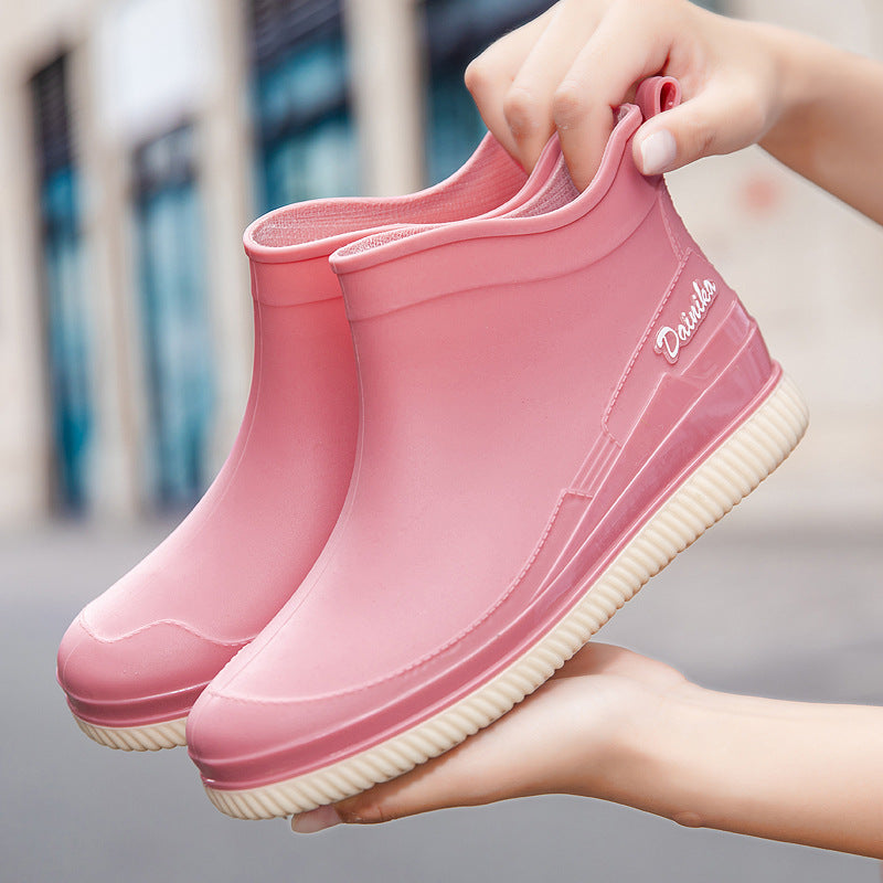 Damen Wasserdichte Kurzschaft-Gummistiefelette mit stoßdämpfender EVA-Sohle Shop Nory