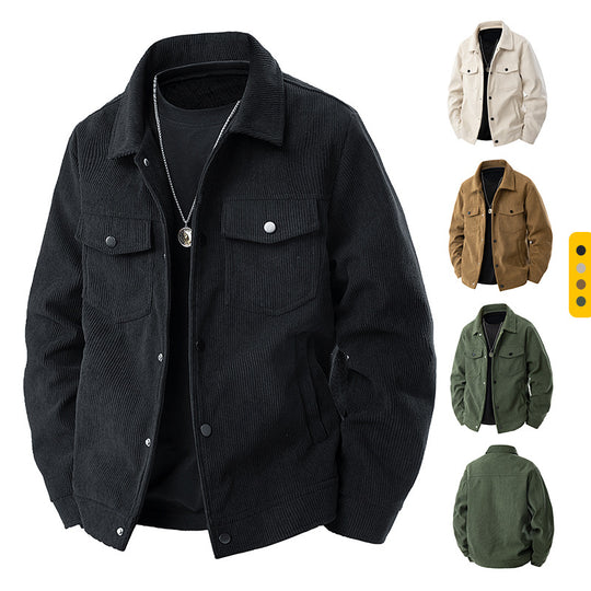 Herren Modische Cordjacke mit Taschen Shop Nory