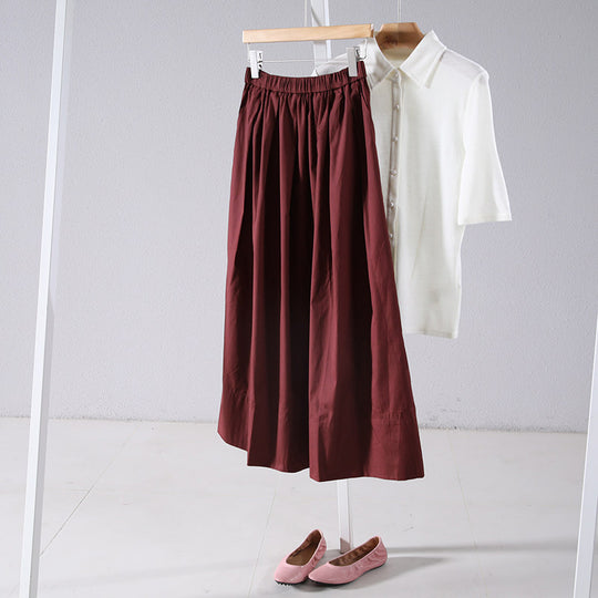 Damen Eleganter Maxirock mit weit geschnittenem Design Shop Nory