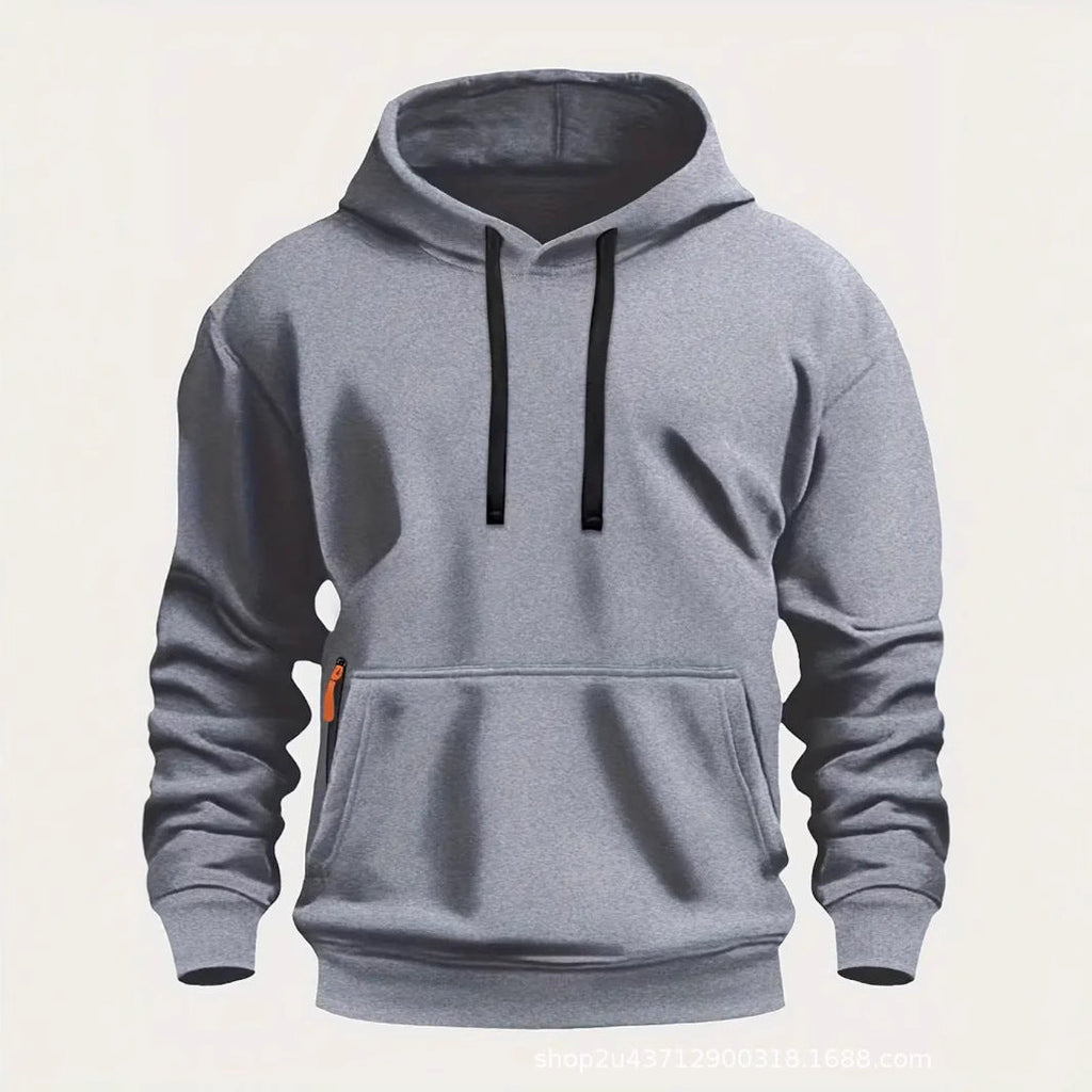 Herren sportlicher Kapuzenpullover mit praktischen Taschen und atmungsaktivem Material