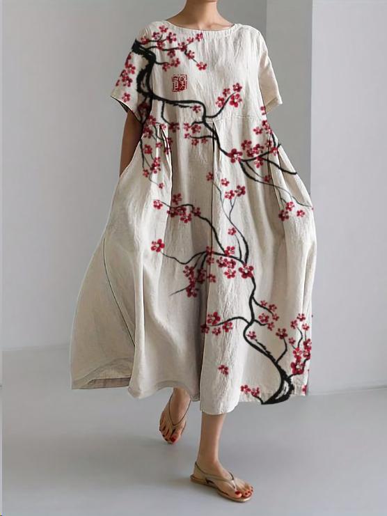 Buntes Blumenkleid