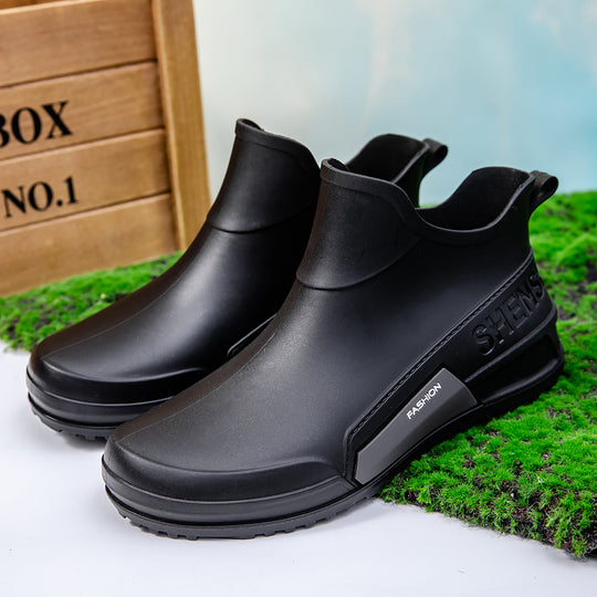 Herren Wasserdichte Gummi-AnklShop Noryoots im Chelsea-Stil mit rutschfester Profillaufsohle Shop Nory