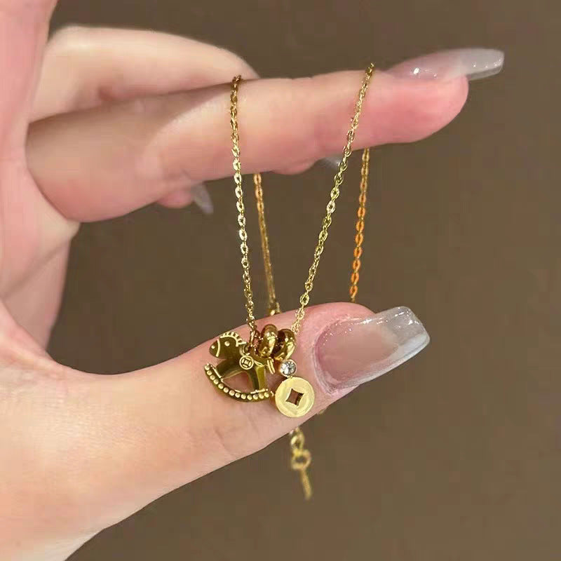 Frauen Dainty Charm Anhänger Halskette Shop Nory