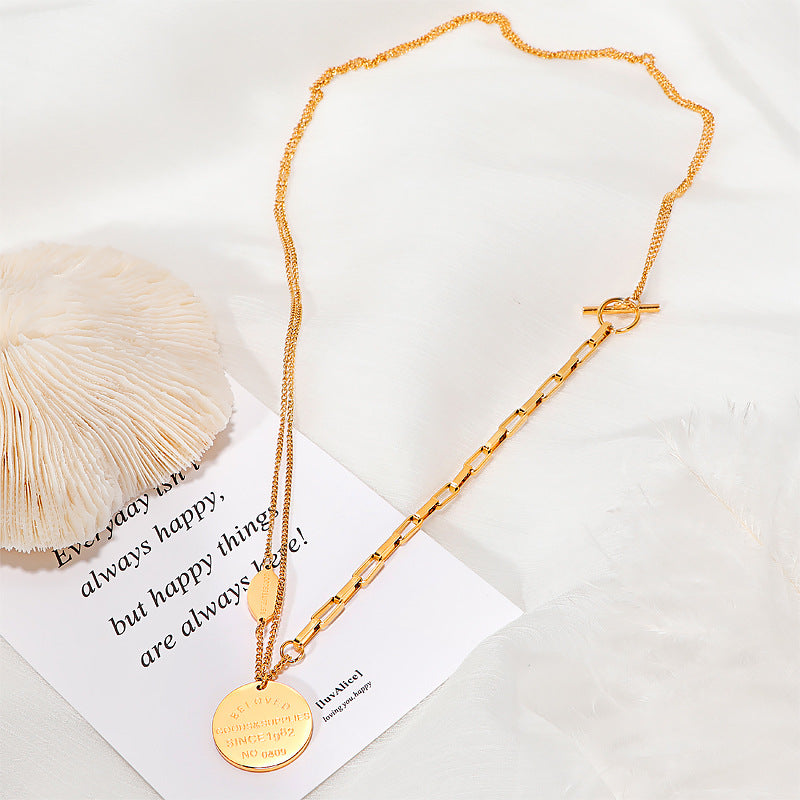 Damen Kette mit individuellem Medaillon und modernem Design Shop Nory