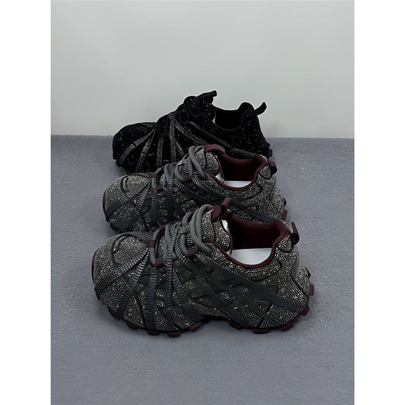 Damen Glitzernde Outdoor‑Sneaker mit skulptierter Profilsohle und elastischem Riemchendesign Shop Nory