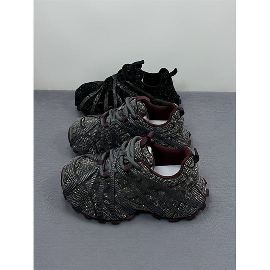 Damen Glitzernde Outdoor‑Sneaker mit skulptierter Profilsohle und elastischem Riemchendesign Shop Nory