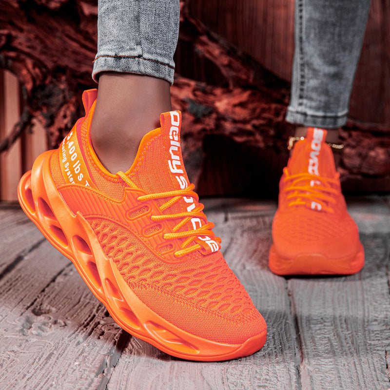 Damen Luftkissen-Sneaker mit transparenter Luftsohle und gestricktem Oberschuh Shop Nory