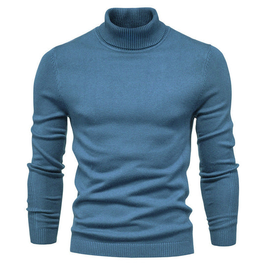 Herren modischer Rollkragenpullover aus feiner Merinowolle