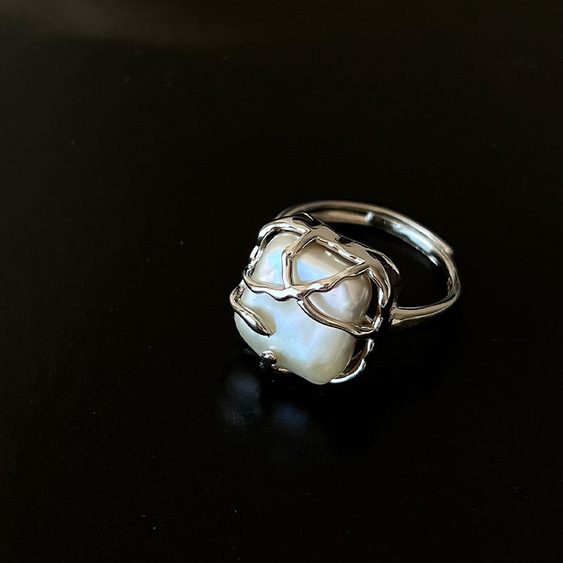 Damenring mit floralem Gitterdesign Shop Nory