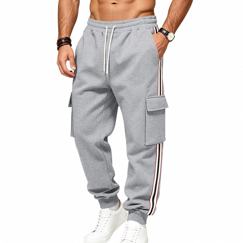 Herren Cargo-Jogginghose mit Cargo-Taschen und seitlichen Kontraststreifen Shop Nory