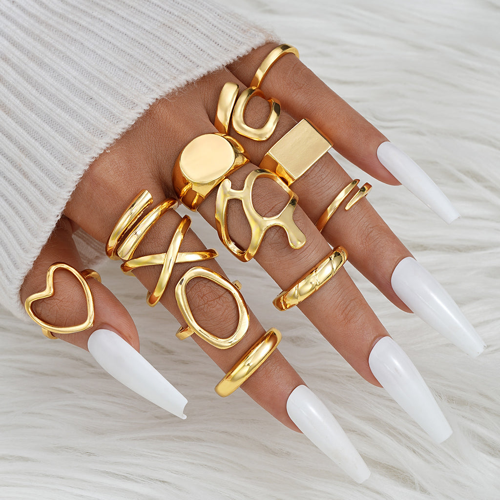 Damen Ring-Set mit modernen und kreativen Designvariationen Shop Nory