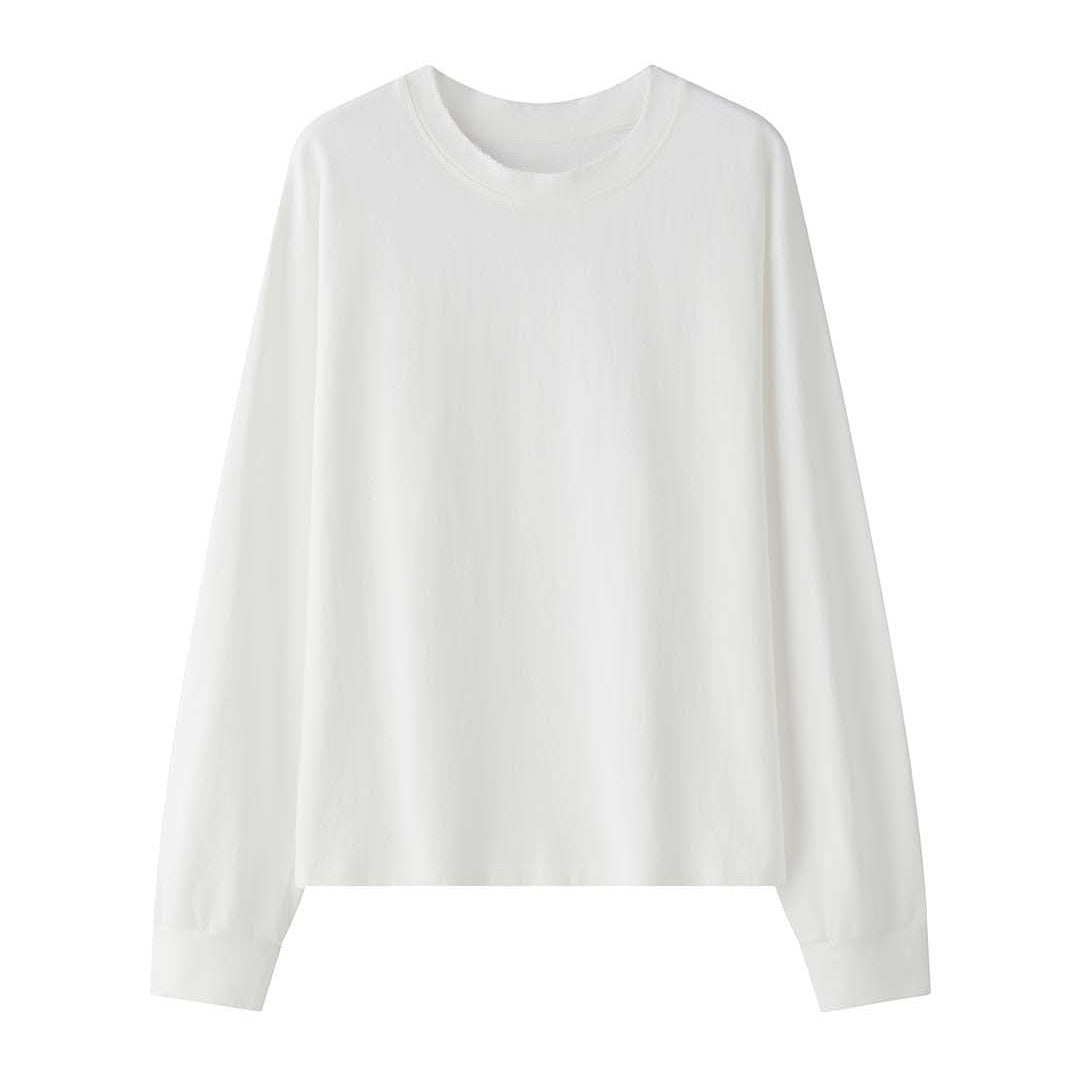 Damen Boxy‑Sweatshirt mit rohem Kantenbesatz und überschnittener Schulter Shop Nory
