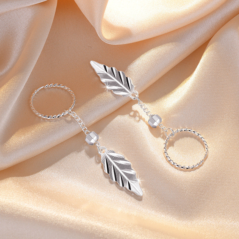Damen Hängende Ohrringe mit filigranem Blattdesign und eleganten Akzenten Shop Nory