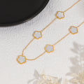 Damen elegante Kette mit blütenförmigen Anhängern Shop Nory