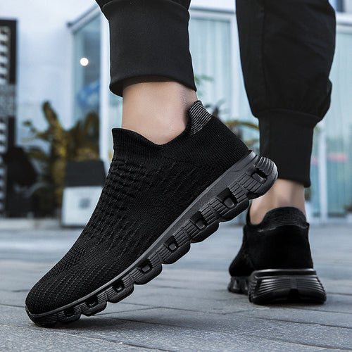 Damen Atmungsaktive Slip-On Sneakers mit dämpfender Sohle
