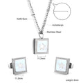Damen Schmuckset mit glänzendem Sternenanhänger aus antiallergischem Edelstahl Shop Nory